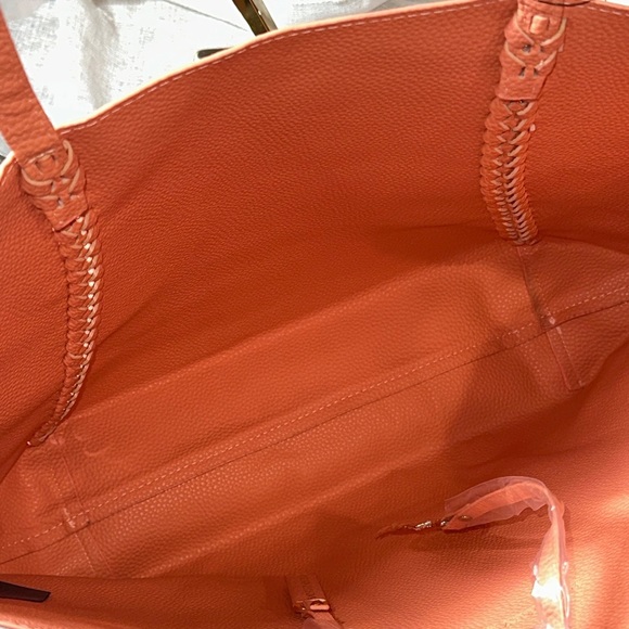 Badgley Mischka Coral Gold Decorative Chain Tote Bag MSRP $139 Vegan Leather NWT - Picture 14 of 16